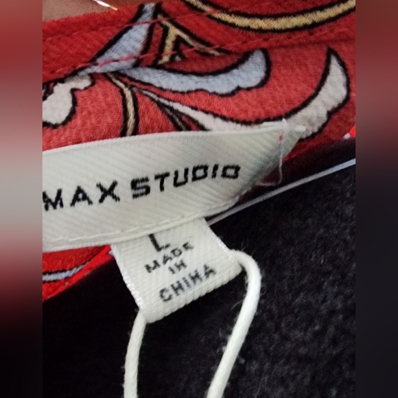 Max Studio Ruffle Wrap Dress Size L - Picture 8 of 10